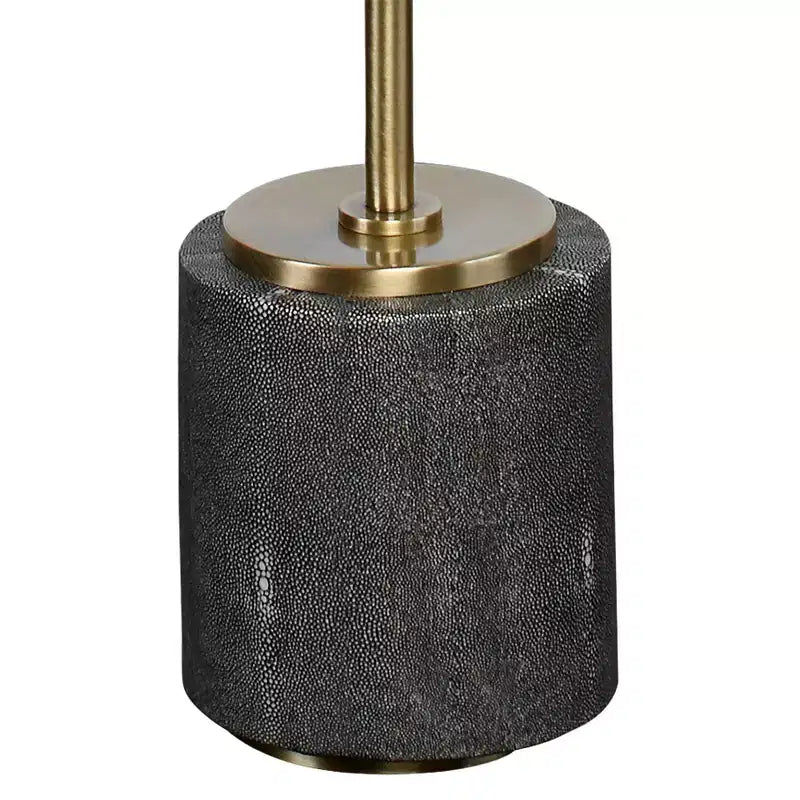 Table d'appoint ronde Uttermost Modern Glam en laiton brossé, 30 cm de large, plateau miroir doré, pour salon, chambre à coucher, chevet, entrée