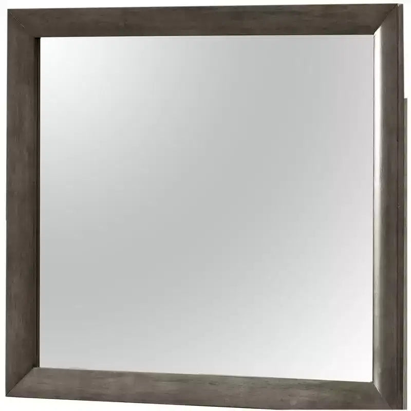 Passion Furniture Marilla Miroir de commode rectangulaire encadré moderne de 35 po x 39 po