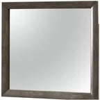 Passion Furniture Marilla Miroir de commode rectangulaire encadré moderne de 35 po x 39 po
