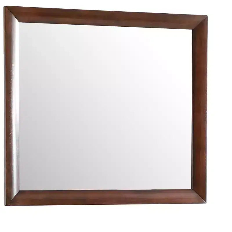 Passion Furniture Marilla Miroir de commode rectangulaire encadré moderne de 35 po x 39 po