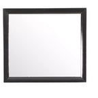 Passion Furniture Marilla 35 in. x 39 in. Modern Rectangle Framed Dresser Mirror