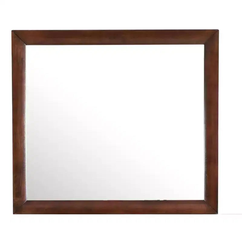 Passion Furniture Marilla Miroir de commode rectangulaire encadré moderne de 35 po x 39 po