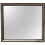 Passion Furniture Marilla Miroir de commode rectangulaire encadré moderne de 35 po x 39 po