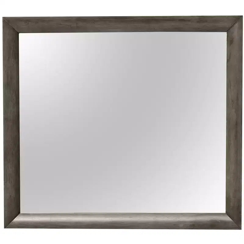 Passion Furniture Marilla Miroir de commode rectangulaire encadré moderne de 35 po x 39 po