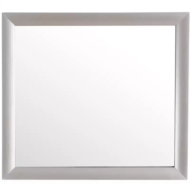 Passion Furniture Marilla Miroir de commode rectangulaire encadré moderne de 35 po x 39 po
