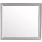Passion Furniture Marilla Miroir de commode rectangulaire encadré moderne de 35 po x 39 po