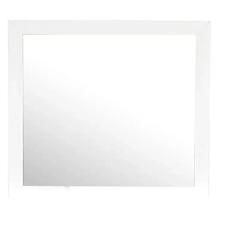 Passion Furniture Marilla Miroir de commode rectangulaire encadré moderne de 35 po x 39 po