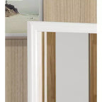 Miroir de commode carré classique Passion Furniture de 38 po x 38 po