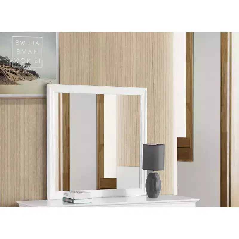 Miroir de commode carré classique Passion Furniture de 38 po x 38 po