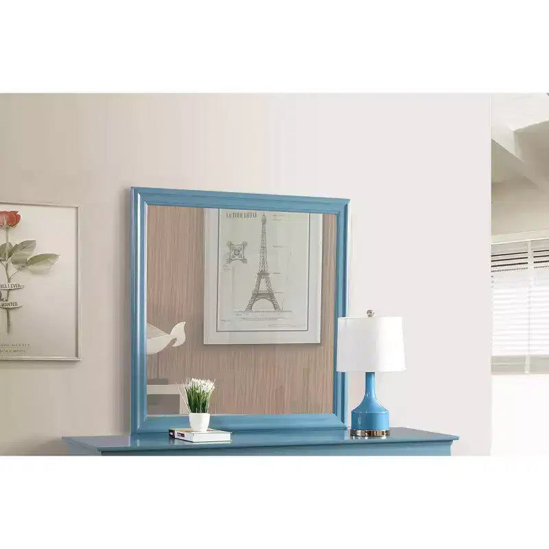 Miroir de commode carré classique Passion Furniture de 38 po x 38 po