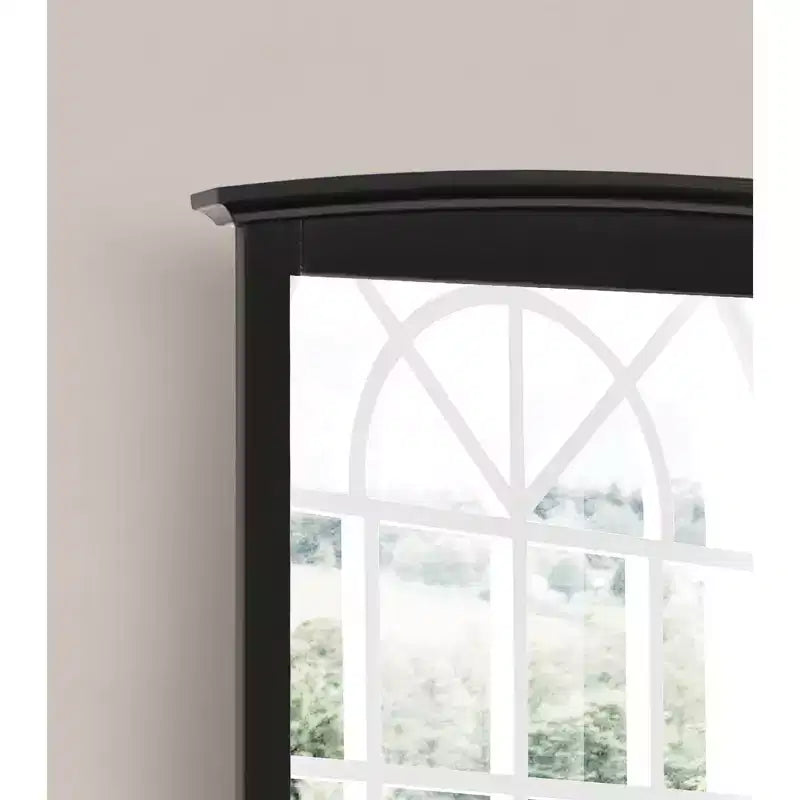 Passion Furniture Miroir de commode rectangulaire classique encadré, 37 po x 35 po