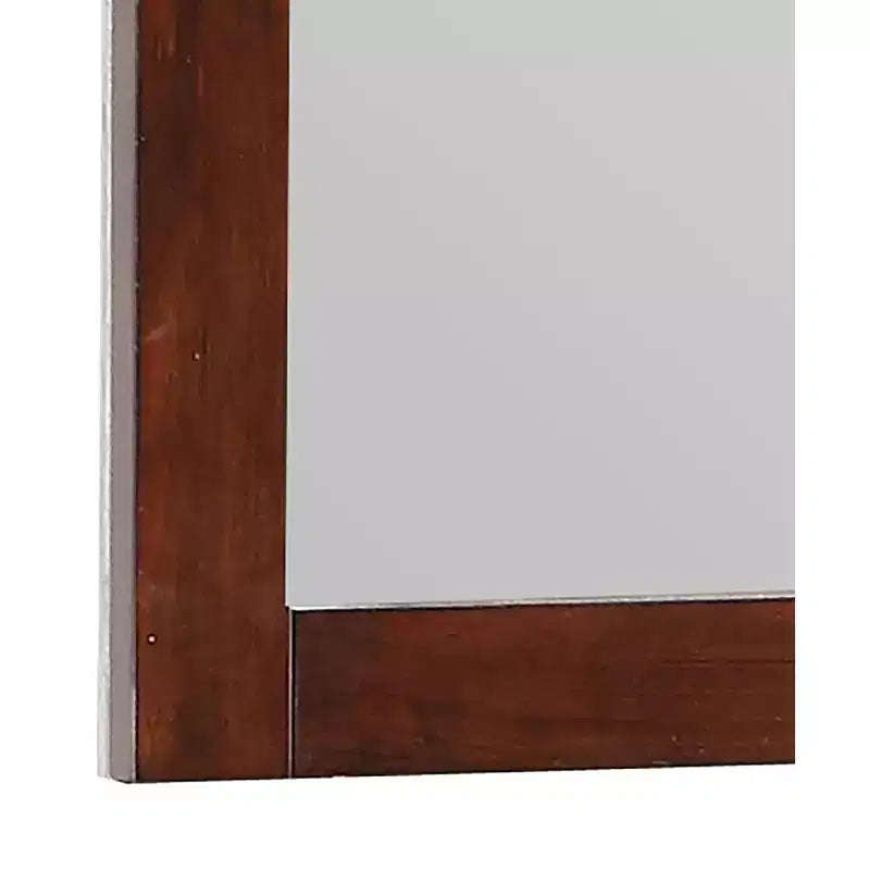 Passion Furniture Miroir de commode rectangulaire classique encadré, 37 po x 35 po