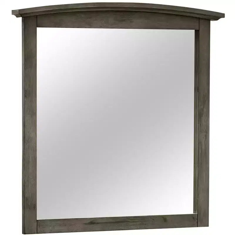 Passion Furniture Miroir de commode rectangulaire classique encadré, 37 po x 35 po
