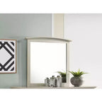 Passion Furniture Miroir de commode rectangulaire classique encadré, 37 po x 35 po
