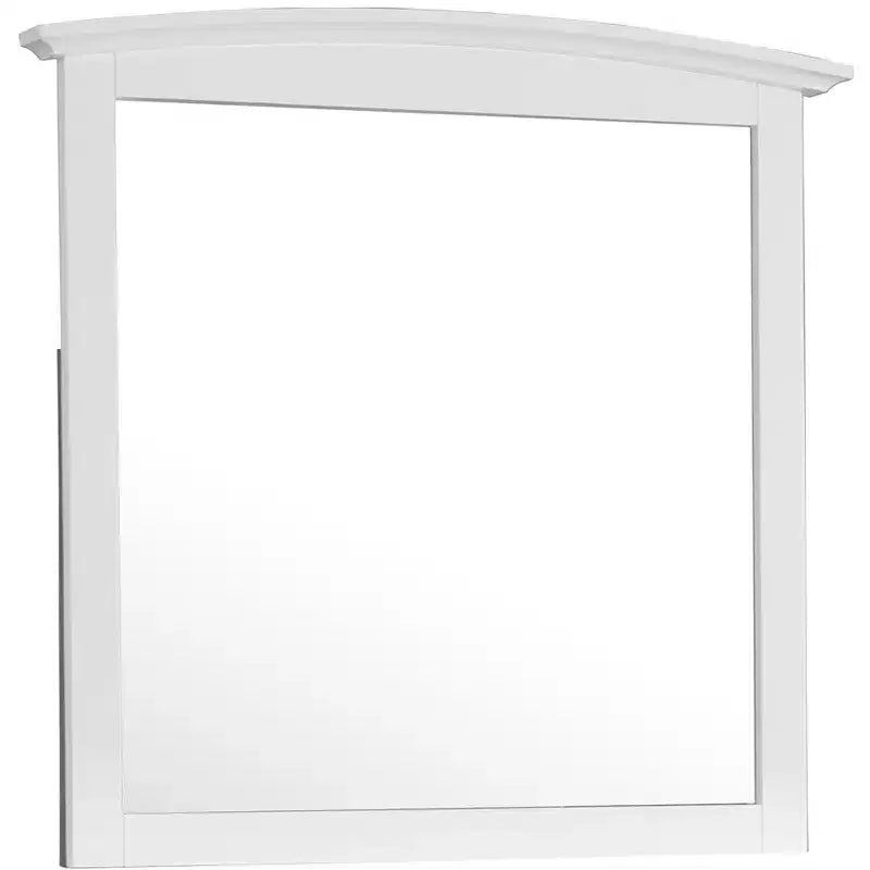 Passion Furniture Miroir de commode rectangulaire classique encadré, 37 po x 35 po
