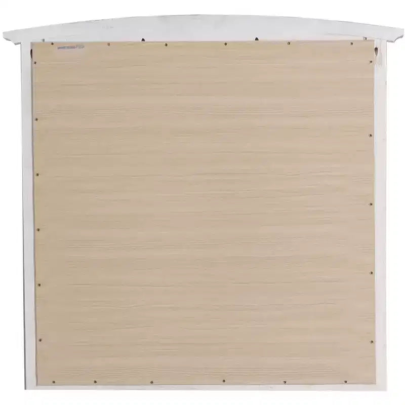 Passion Furniture Miroir de commode rectangulaire classique encadré, 37 po x 35 po