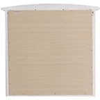 Passion Furniture Miroir de commode rectangulaire classique encadré, 37 po x 35 po