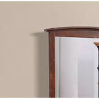 Passion Furniture Miroir de commode rectangulaire classique encadré, 37 po x 35 po