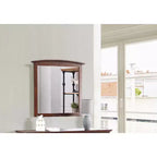 Passion Furniture Miroir de commode rectangulaire classique encadré, 37 po x 35 po