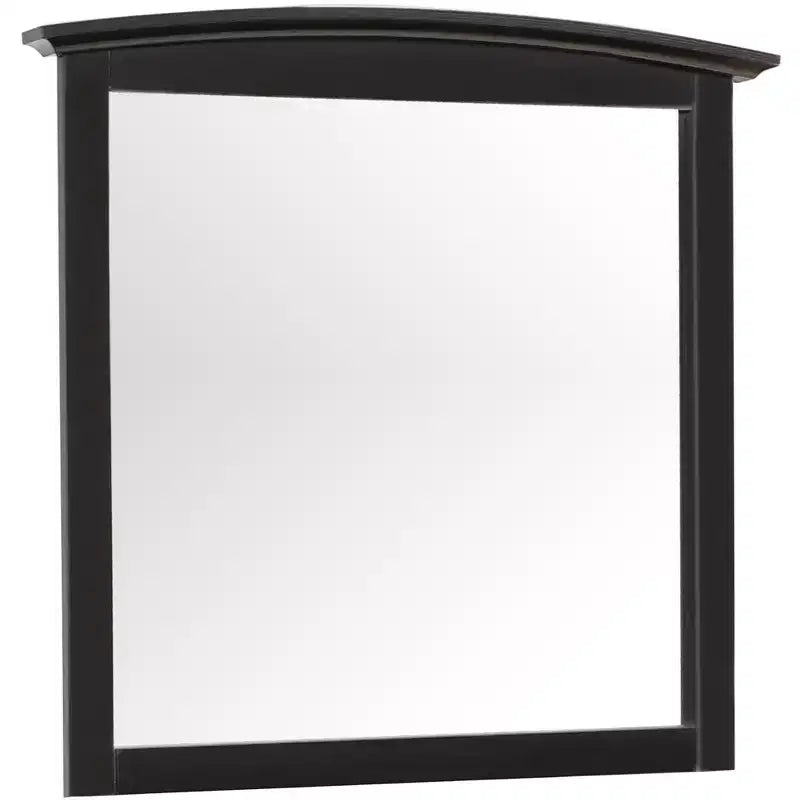 Passion Furniture Miroir de commode rectangulaire classique encadré, 37 po x 35 po