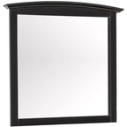 Passion Furniture Miroir de commode rectangulaire classique encadré, 37 po x 35 po