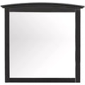 Passion Furniture Miroir de commode rectangulaire classique encadré, 37 po x 35 po