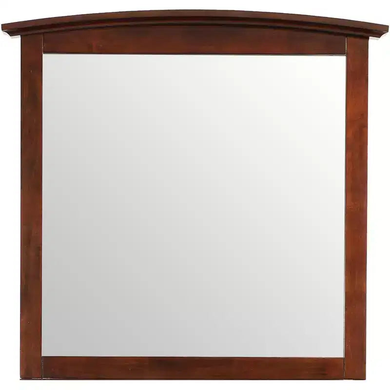 Passion Furniture Miroir de commode rectangulaire classique encadré, 37 po x 35 po