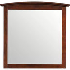 Passion Furniture Miroir de commode rectangulaire classique encadré, 37 po x 35 po