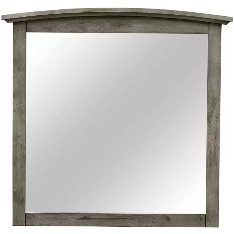 Passion Furniture Miroir de commode rectangulaire classique encadré, 37 po x 35 po
