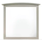 Passion Furniture Miroir de commode rectangulaire classique encadré, 37 po x 35 po