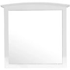 Passion Furniture Miroir de commode rectangulaire classique encadré, 37 po x 35 po