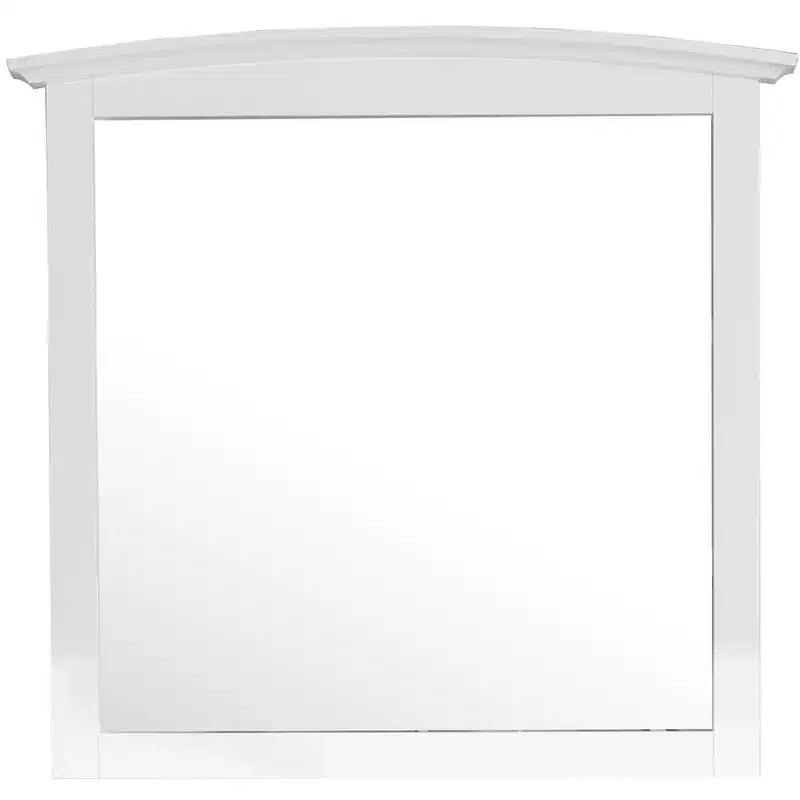 Passion Furniture Miroir de commode rectangulaire classique encadré, 37 po x 35 po