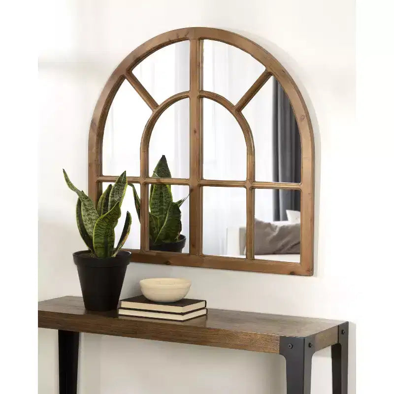 Miroir en bois à large arche Kate and Laurel Boldmere
