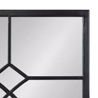 Miroir décoratif rectangulaire en métal Kate and Laurel Bakersfield, 13x3, noir