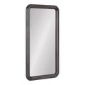 Kate and Laurel Pao Framed Wood Wall Mirror, 17x32, Gray