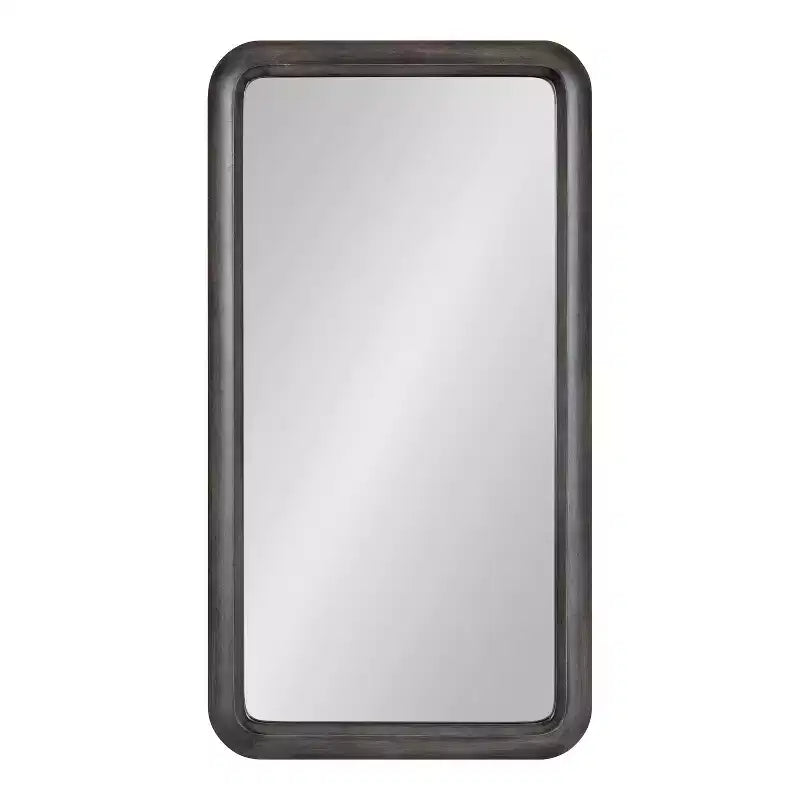 Miroir mural encadré en bois Pao Kate et Laurel, 17x32, gris