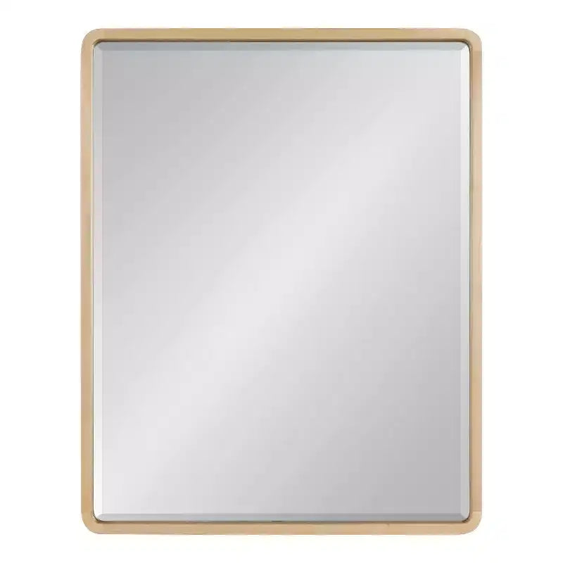 Miroir mural rectangulaire Kate and Laurel McLean Wood Radius