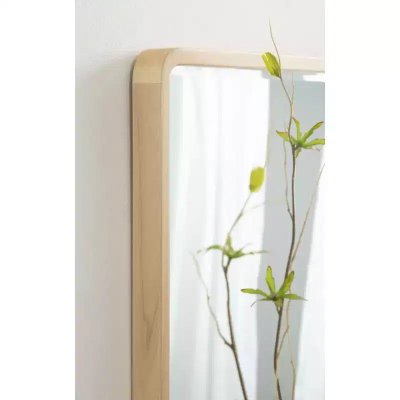 Miroir mural rectangulaire Kate and Laurel McLean Wood Radius