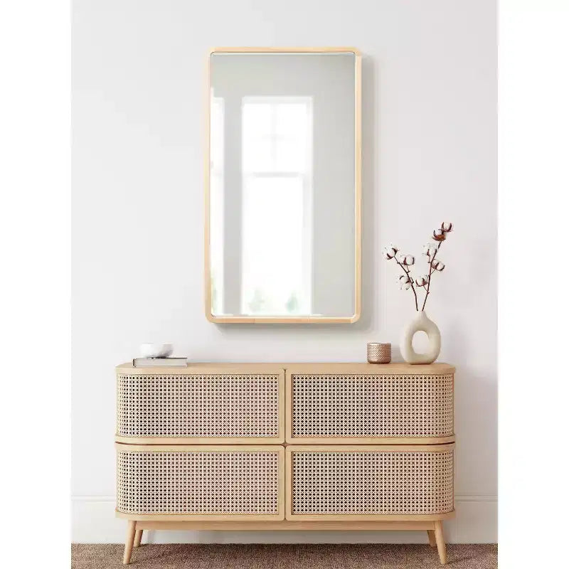 Miroir mural rectangulaire Kate and Laurel McLean Wood Radius