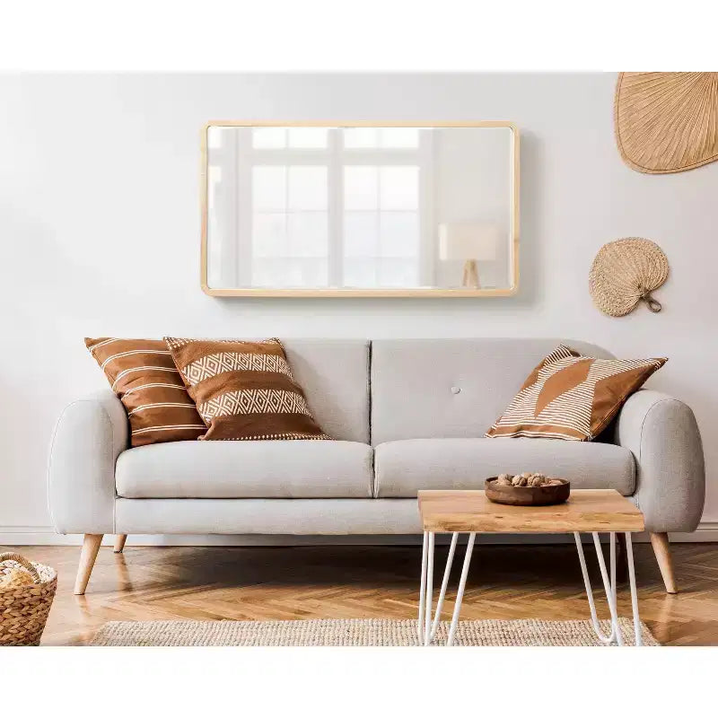 Miroir mural rectangulaire Kate and Laurel McLean Wood Radius