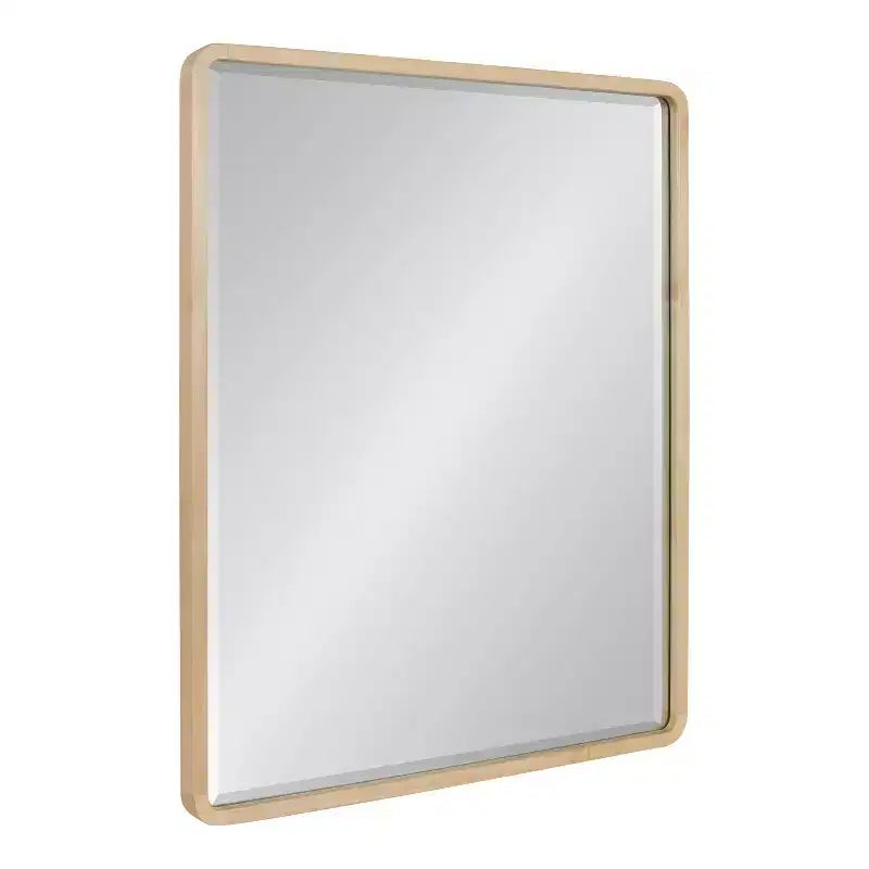 Miroir mural rectangulaire Kate and Laurel McLean Wood Radius