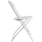 Chaise Pliante en Plastique Blanc Elama (4 pièces)