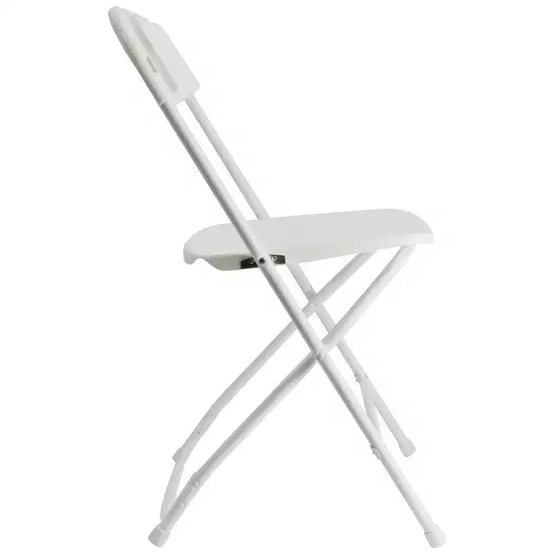 Chaise Pliante en Plastique Blanc Elama (4 pièces)