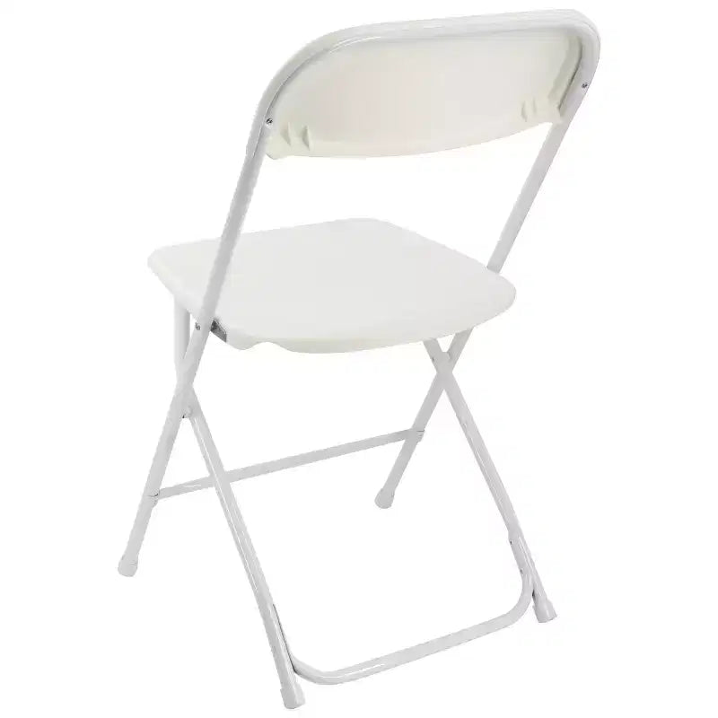 Chaise Pliante en Plastique Blanc Elama (4 pièces)