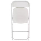 Chaise Pliante en Plastique Blanc Elama (4 pièces)