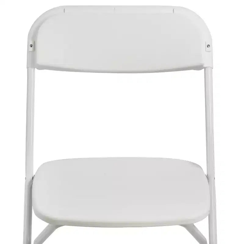Chaise Pliante en Plastique Blanc Elama (4 pièces)