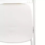 Chaise Pliante en Plastique Blanc Elama (4 pièces)