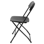 Chaise Pliante en Plastique Blanc Elama (4 pièces)