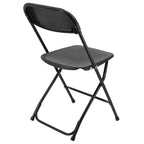 Chaise Pliante en Plastique Blanc Elama (4 pièces)