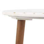 Table d'appoint Valerie Marble - ACC7202 - Blanc/Laiton - Safavieh